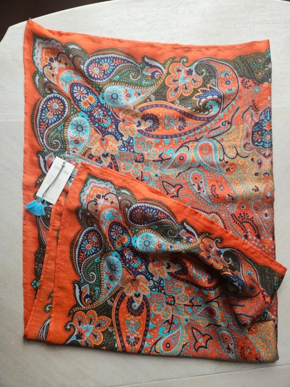 Johnny Was Silk Scarf New - Picture 3 of 11